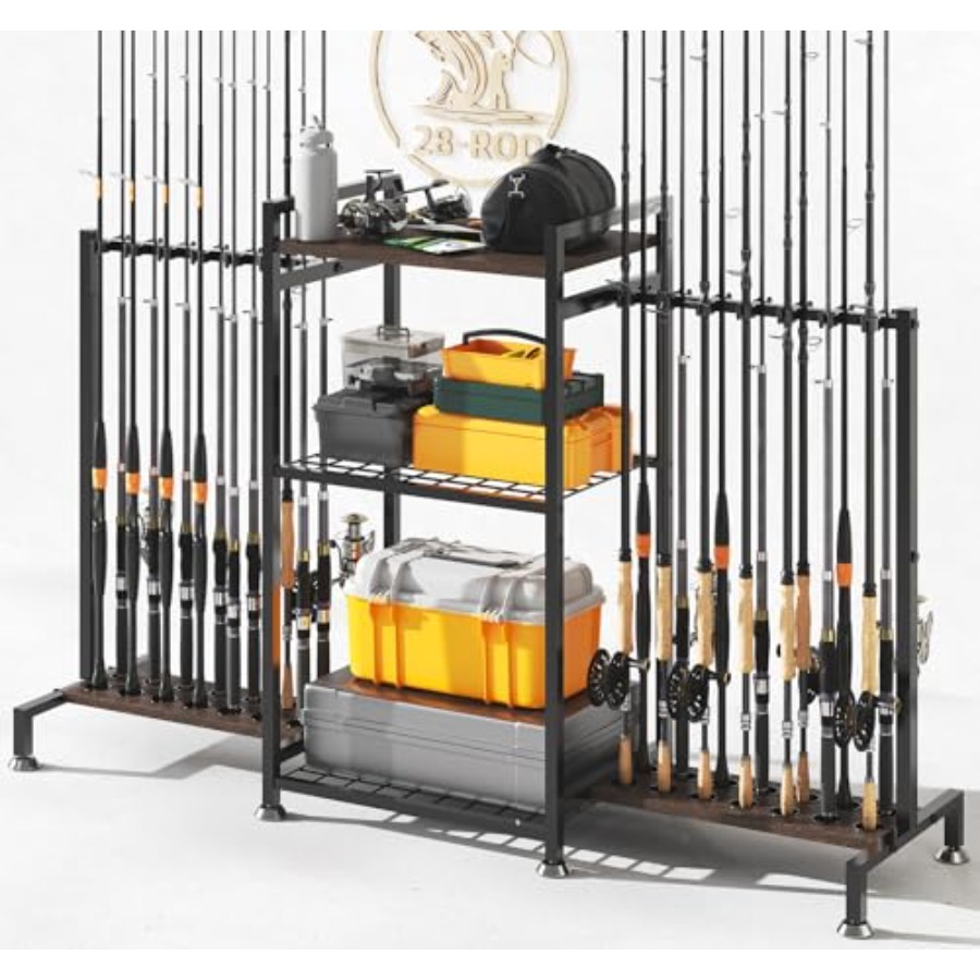 Tackle Box - Fishing Rod Holder for Ground Stand