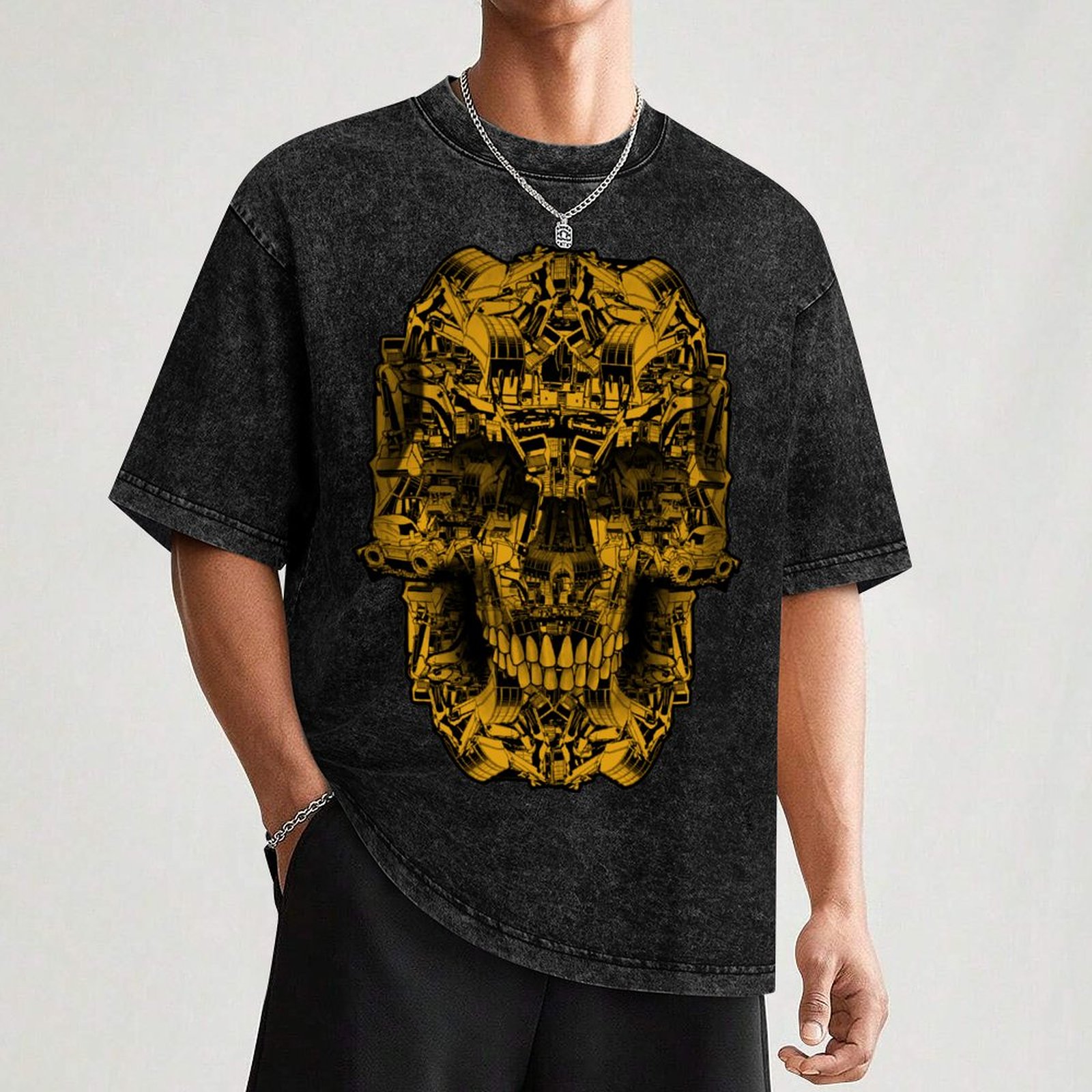 Skull Heavy Equipment T-Shirt  - Fishing Equipment In China incelemesi ve fiyatı