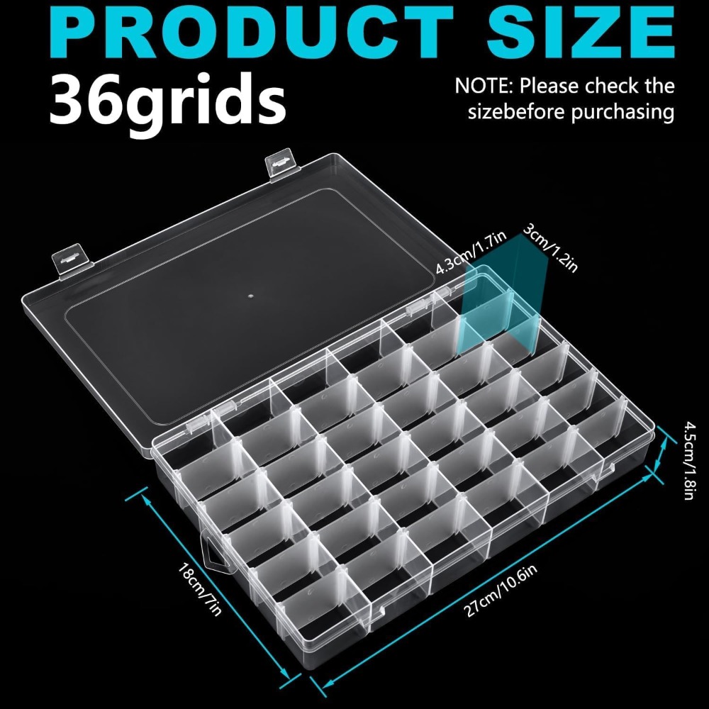 2Pcs Clear Plastic Storage Box - Tackle Box incelemesi ve fiyatı