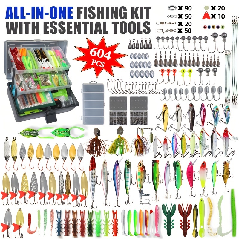 604pcs Fishing Lures Bait Tack - Fishing Equipment In China incelemesi ve fiyatı