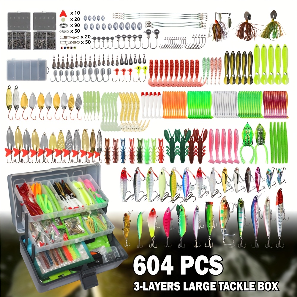 604pcs Fishing Lures Bait Tack - Fishing Equipment In China incelemesi ve fiyatı