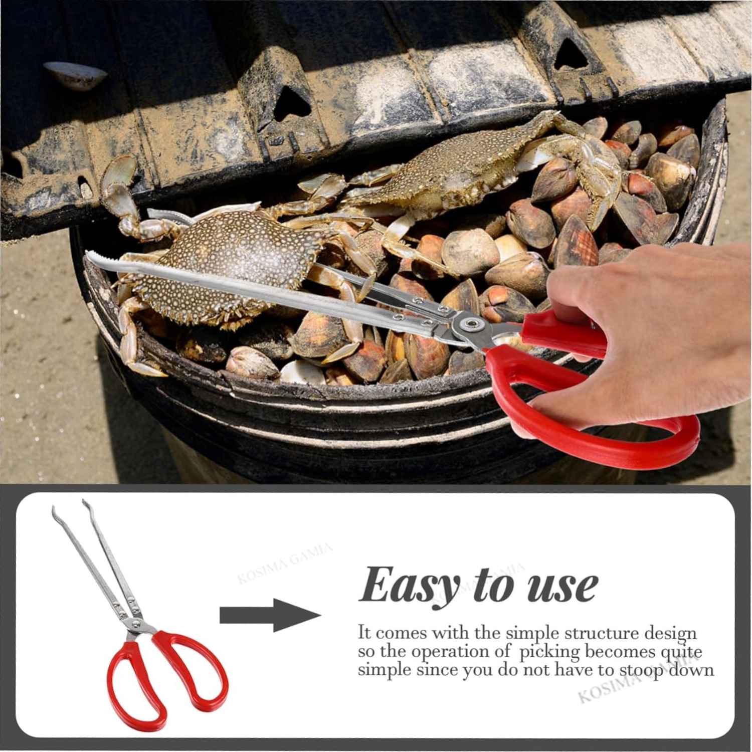 38/52cm Garbage Tongs Crab Cat - Fishing Pliers incelemesi ve fiyatı