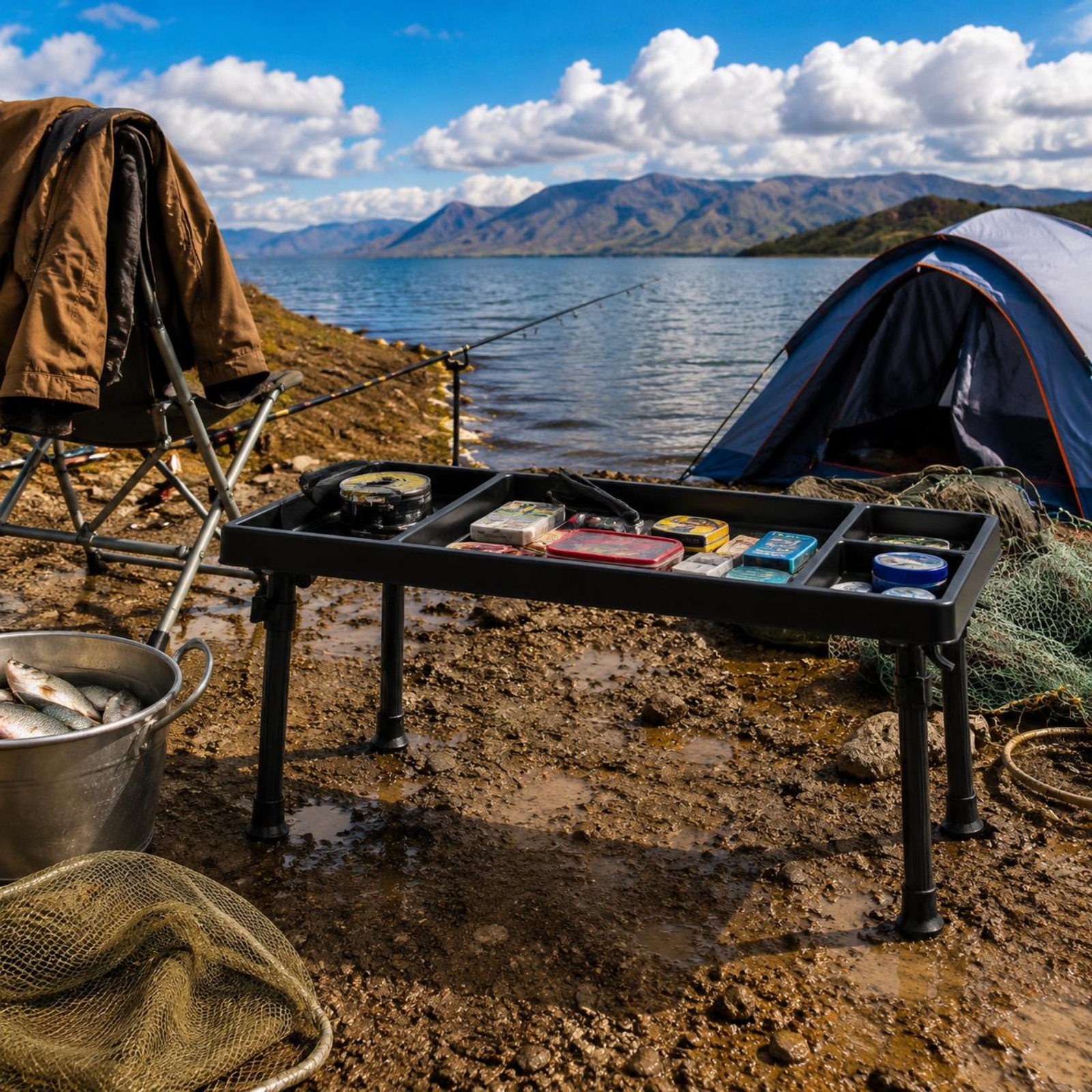 Fishing Tackle Tray Table Adju - Carp Fishing Tackle incelemesi ve fiyatı