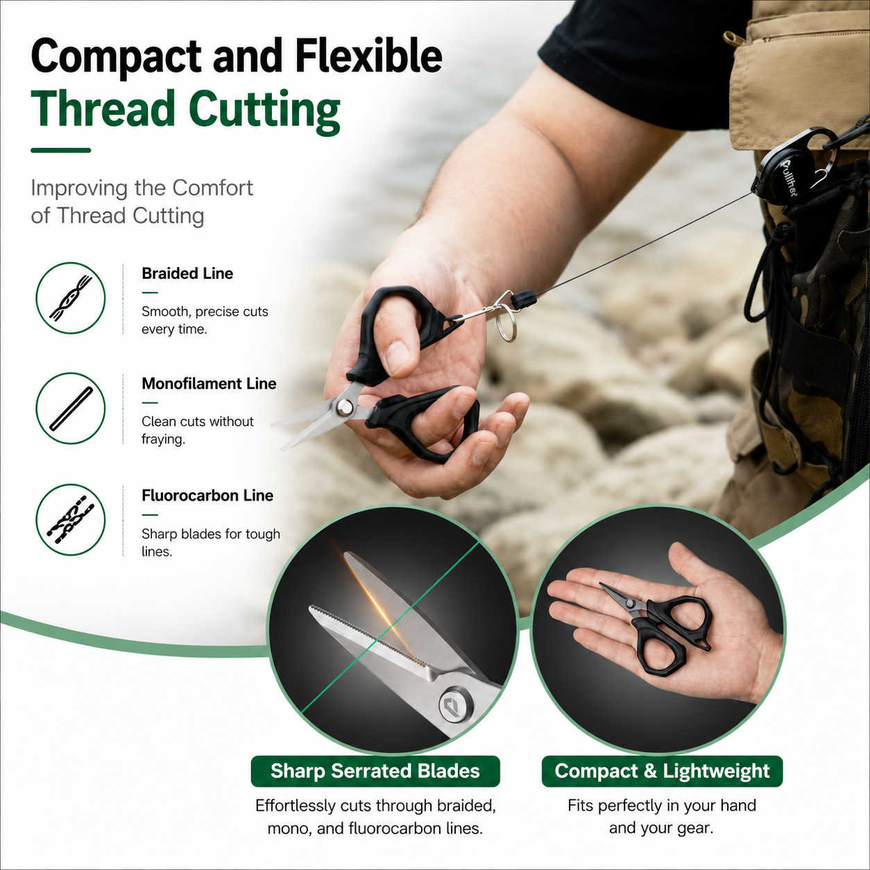 Fishing Scissors Stainless Ste - Braided Fishing Line incelemesi ve fiyatı