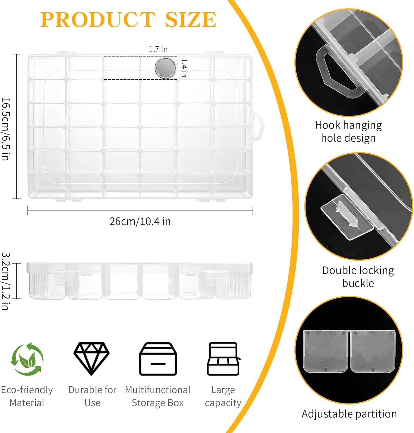 36 Grids Clear Plastic Organiz - Tackle Box incelemesi ve fiyatı