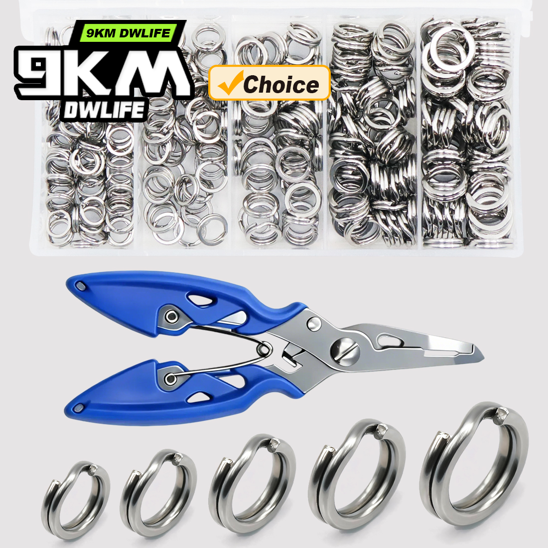 9KM Fishing Split Rings with P - Fishing Pliers incelemesi ve fiyatı