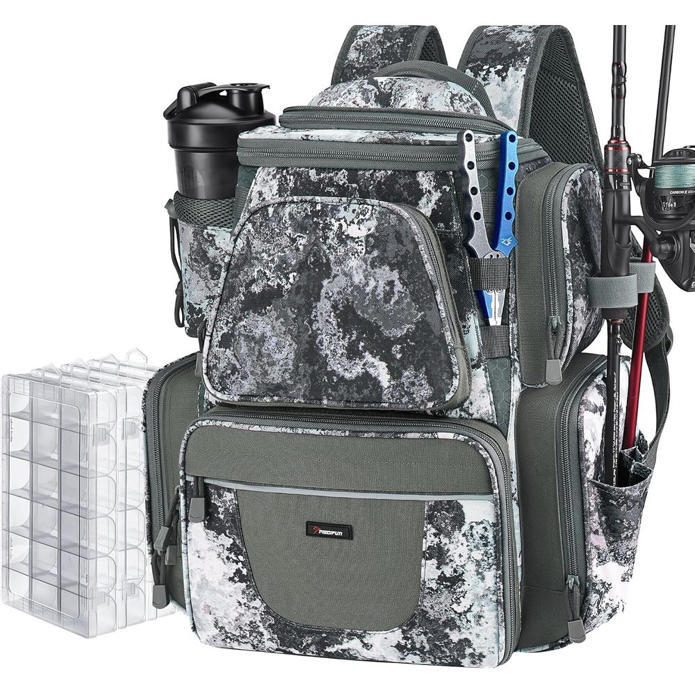 Fishing Backpack with Dual Rod - Tackle Box incelemesi ve fiyatı
