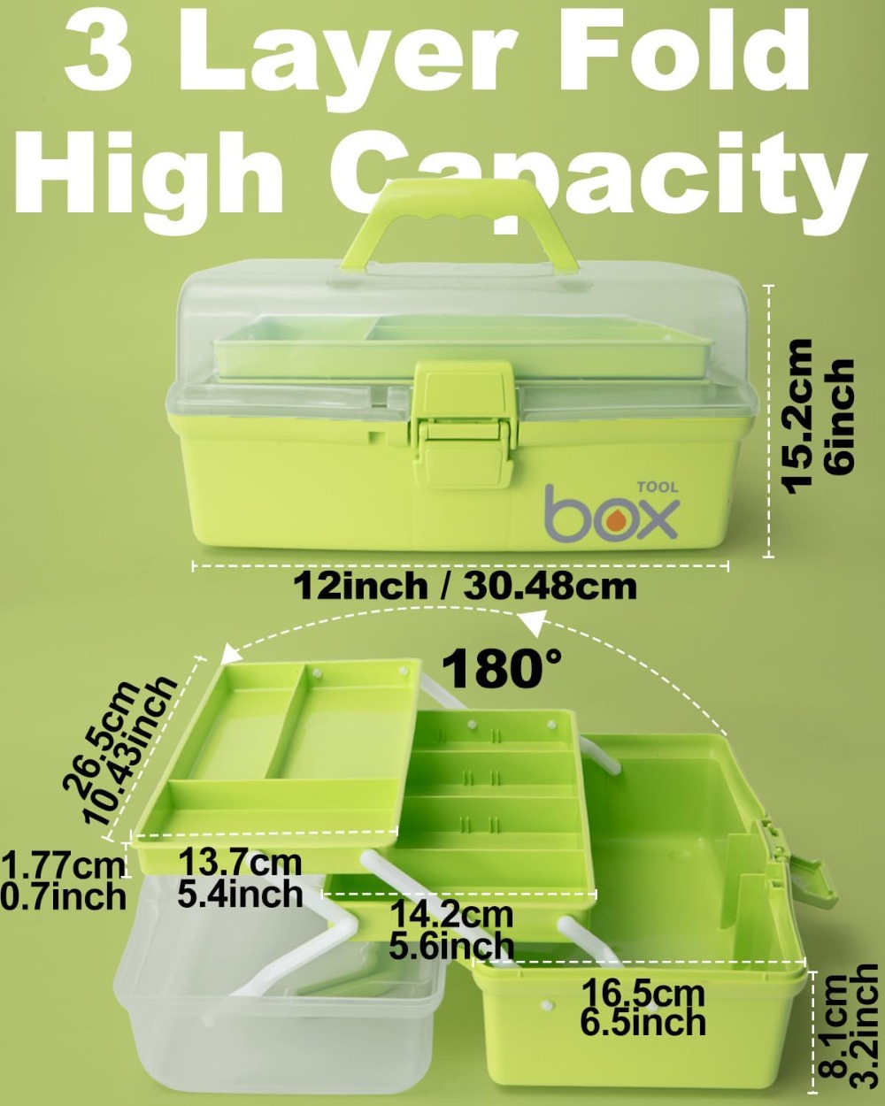 3-Layer Portable Folding Tackl - Tackle Box incelemesi ve fiyatı