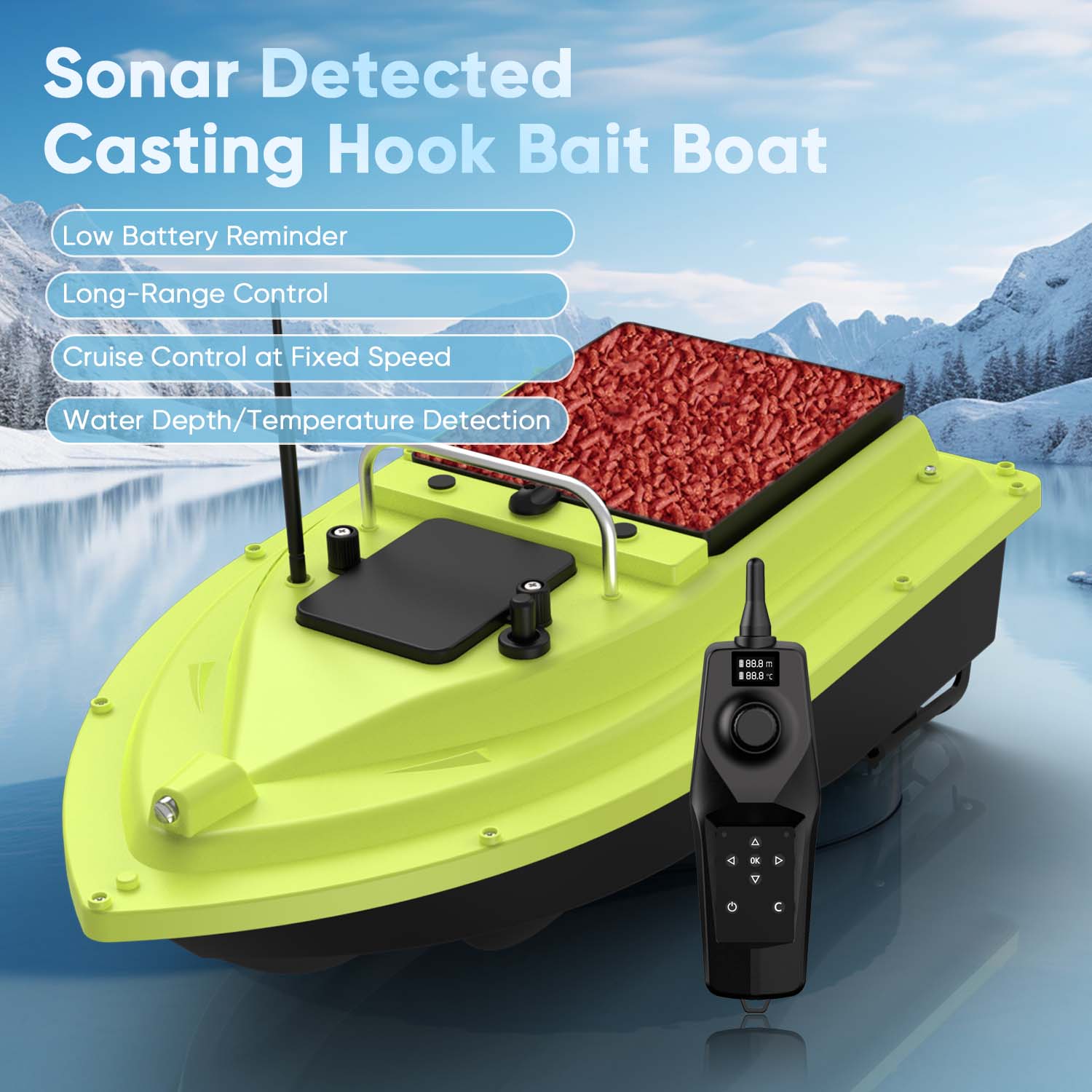 D36 RC Fishing Bait Boat with  - Carp Fishing Tackle incelemesi ve fiyatı