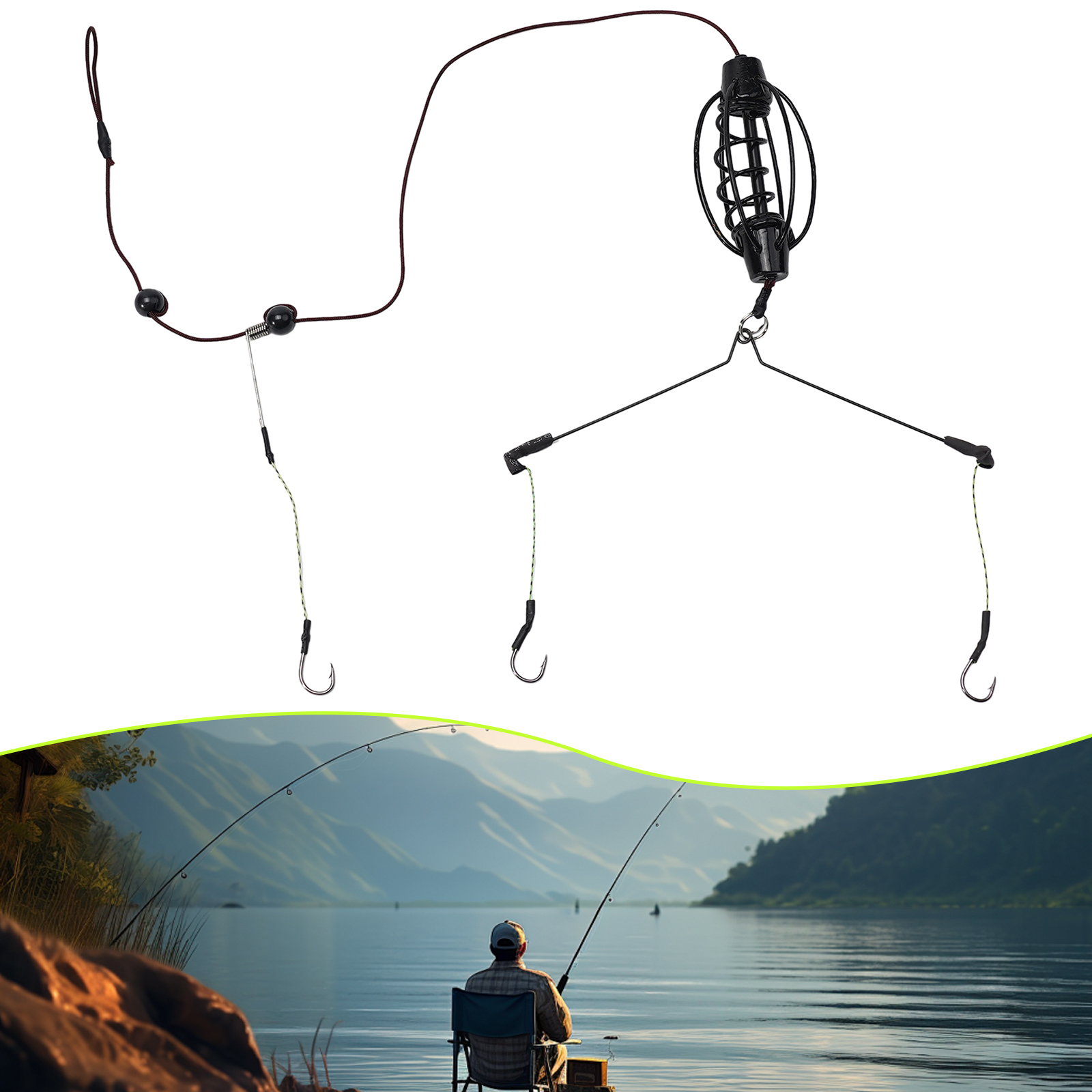 1PCS Carp Fishing Feeder Europ - Braided Fishing Line incelemesi ve fiyatı